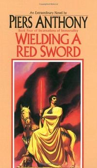Cover of Wielding a Red Sword by Piers Anthony