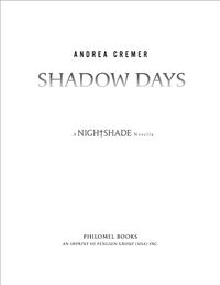 Cover of Shadow Days by Andrea Cremer